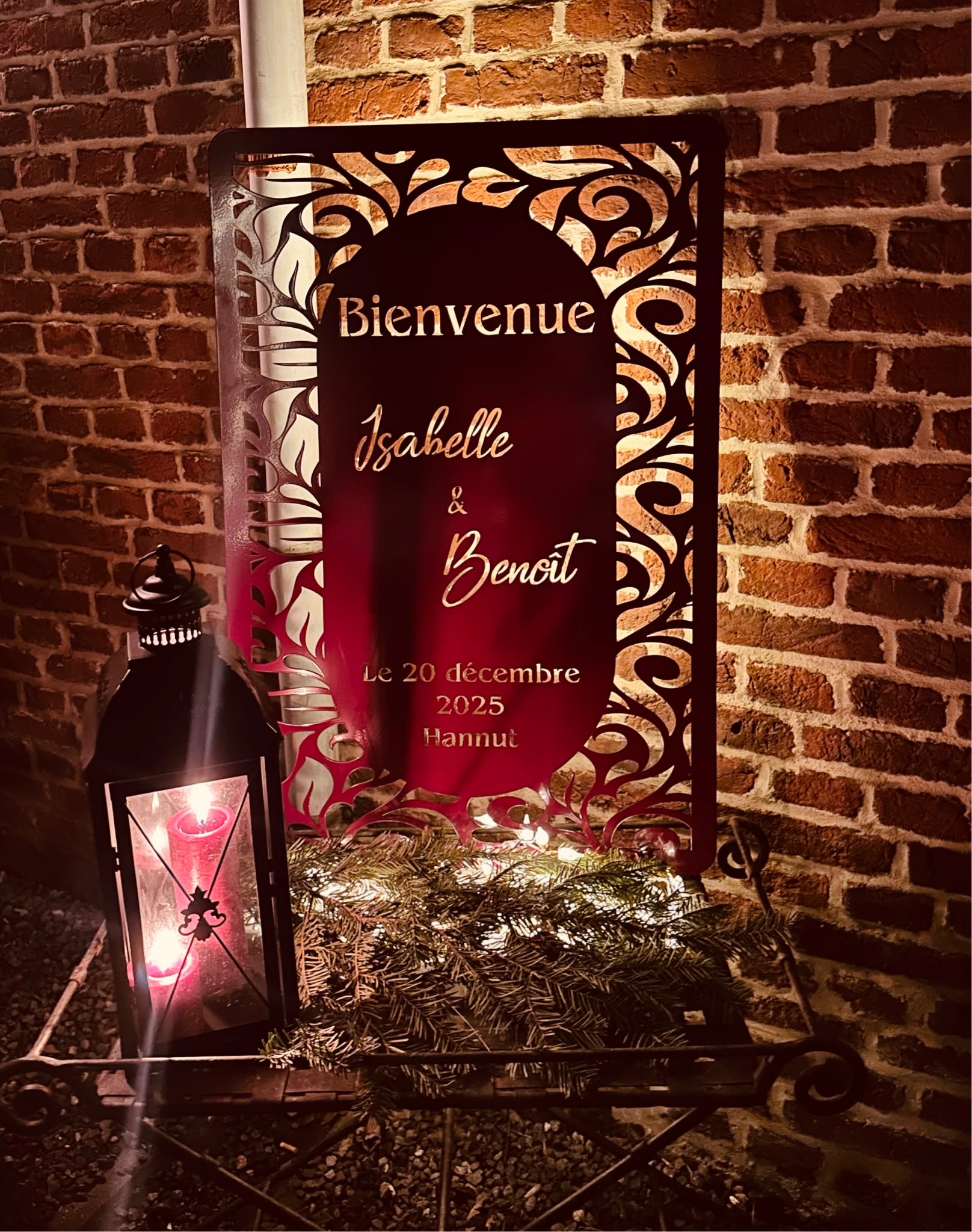 Panneau de bienvenue mariage